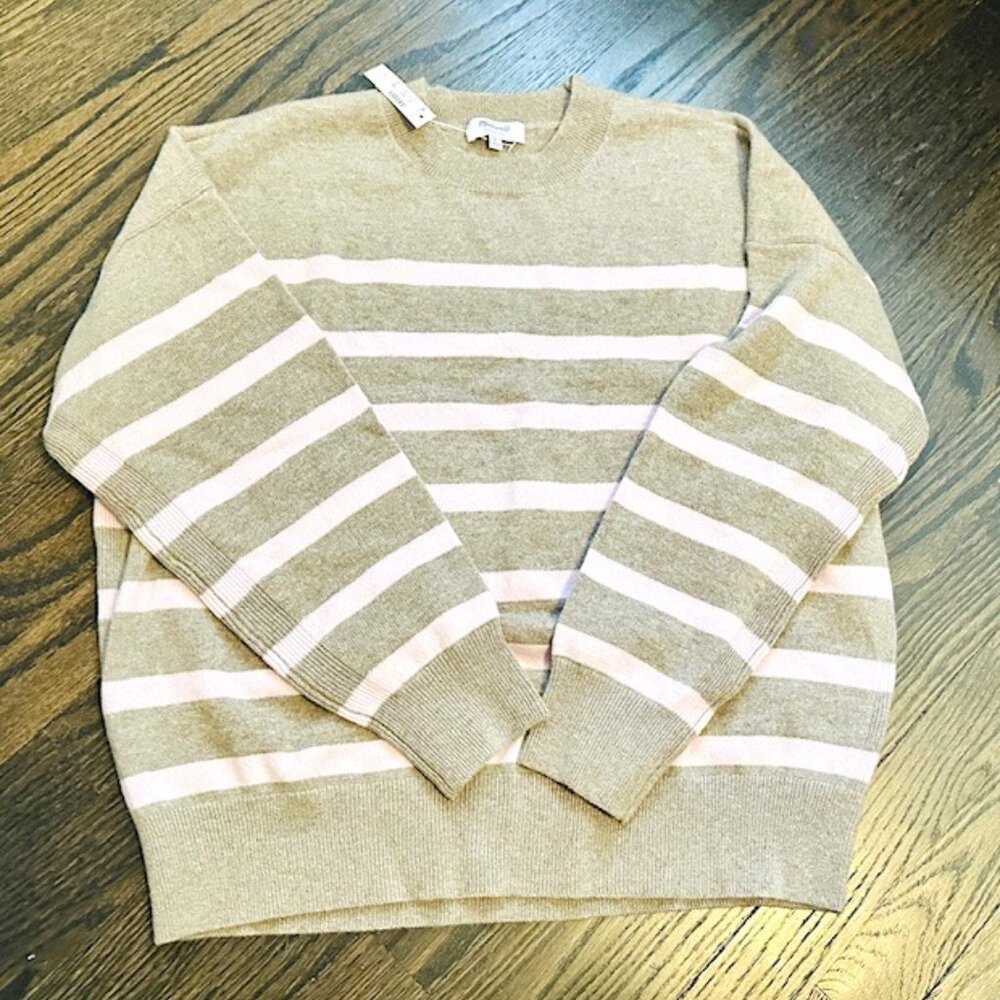 NWT Madewell Cashmere Relaxed Crewneck Sweater